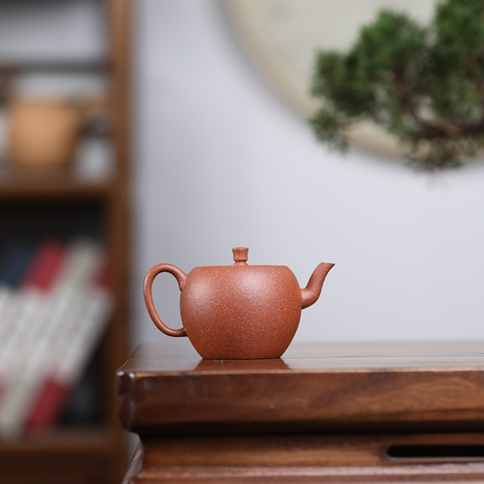 【相遇紫砂】抟泥青年明式鼓韵降坡泥100cc紫砂茶壶茶具