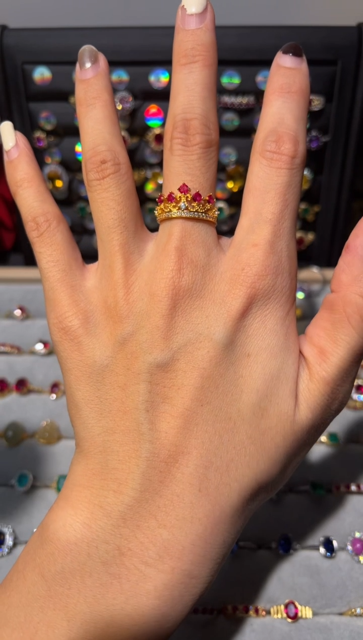 【闪购商品】红宝石戒指银S925镶嵌0000