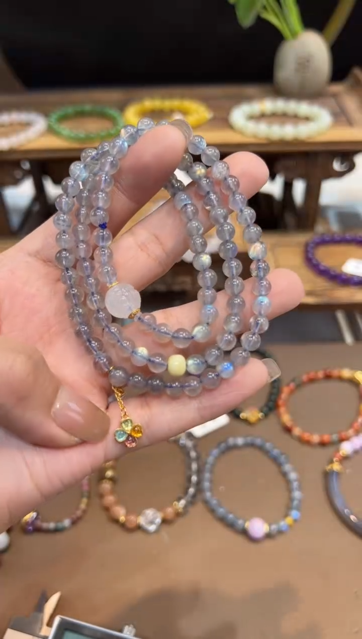 【闪购商品】长石手链未镶嵌@@手饰