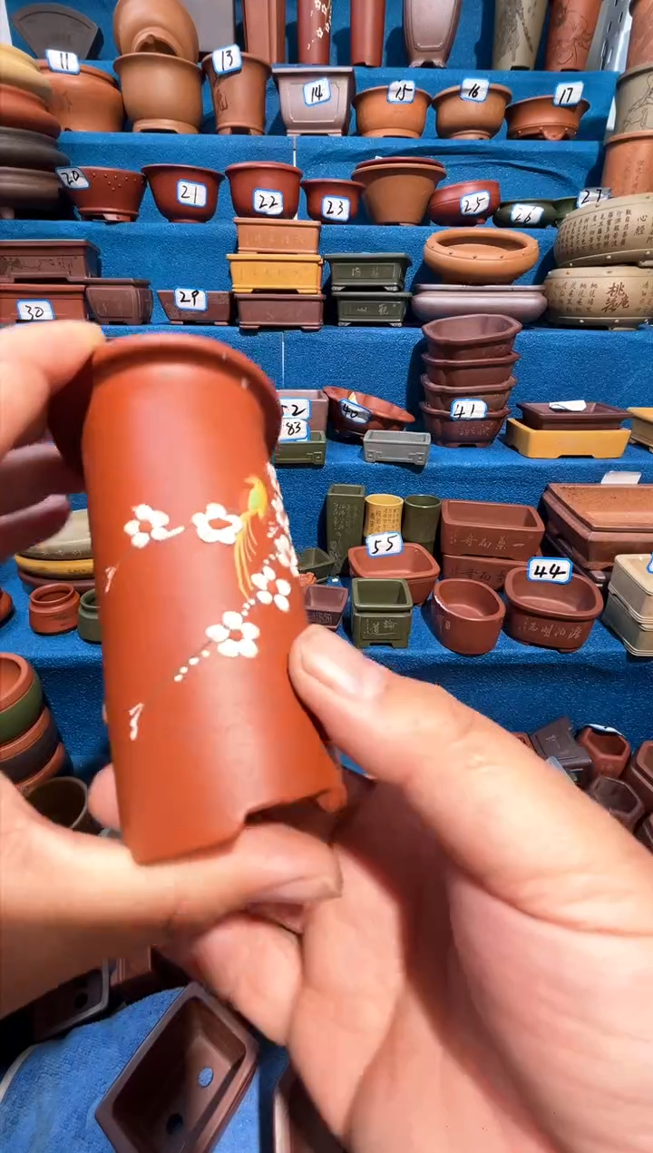 【闪购商品】紫砂紫砂花盆4.5*11