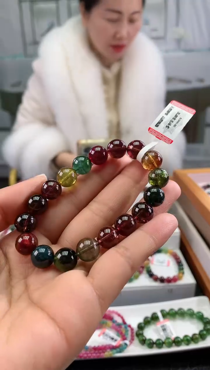 【闪购商品】碧玺手串未镶嵌多样性发一条