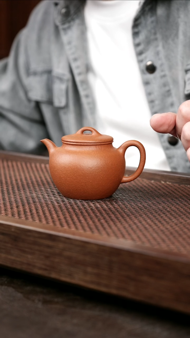 茶壶紫砂红黄泥高莲子