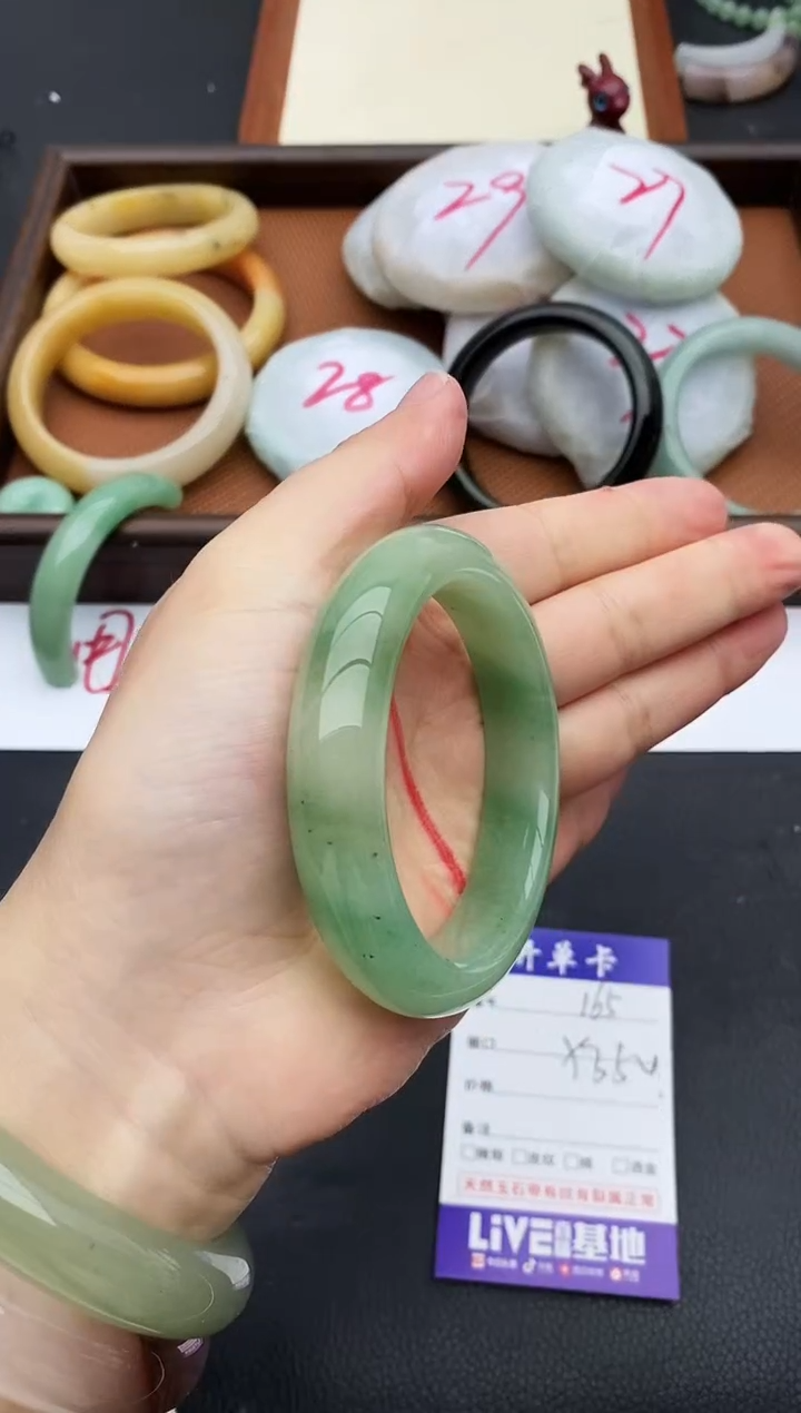 未镶嵌手镯石英质玉165+53/54