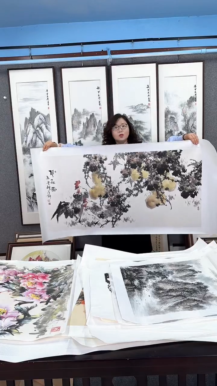 国画精美 画芯  葫芦