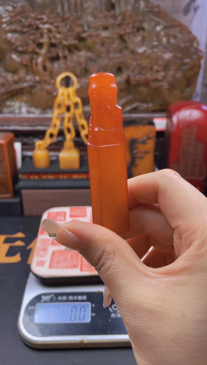 【闪购商品】寿山石印石田黄竹节章18