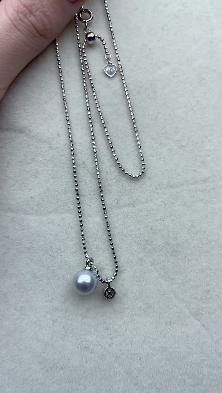 【闪购商品】海水珍珠套链银S925镶嵌102