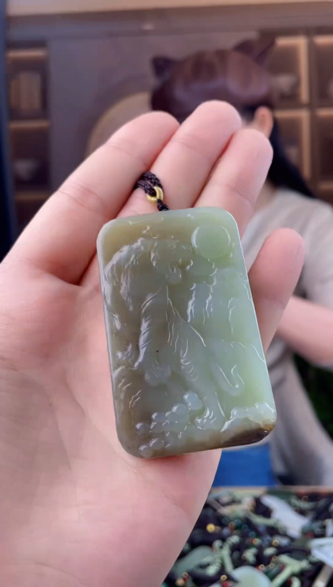 颈饰未镶嵌和田玉拍一发一，多样性发货