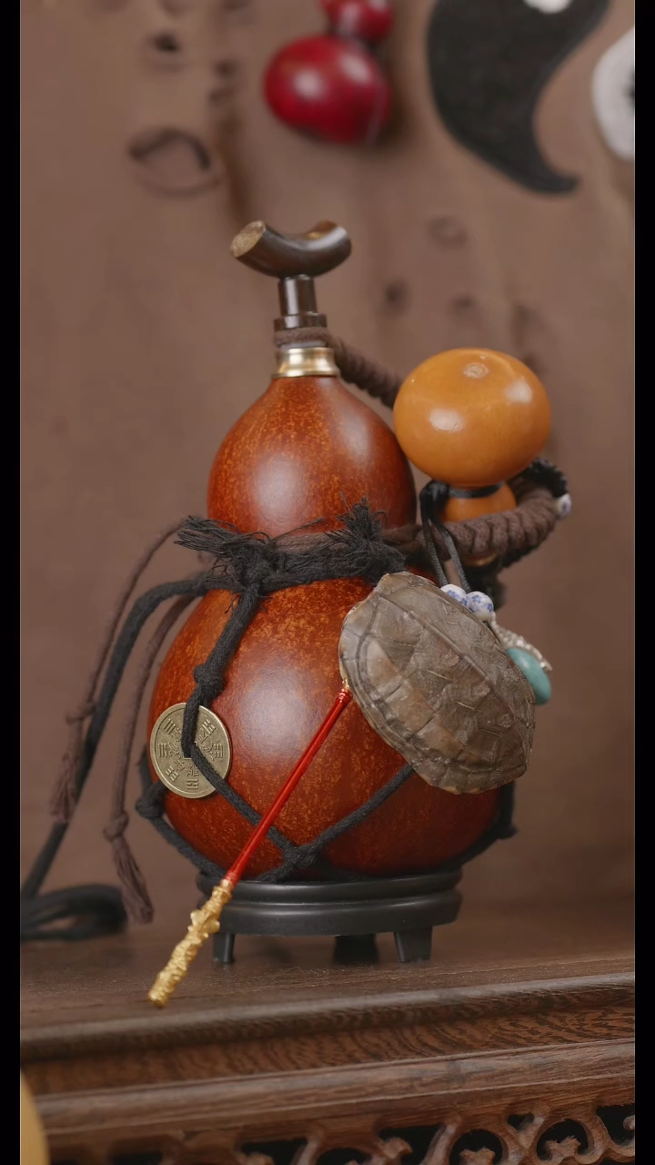 【闪购商品】304号精品天然大漆工艺防渗内胆酒葫芦~