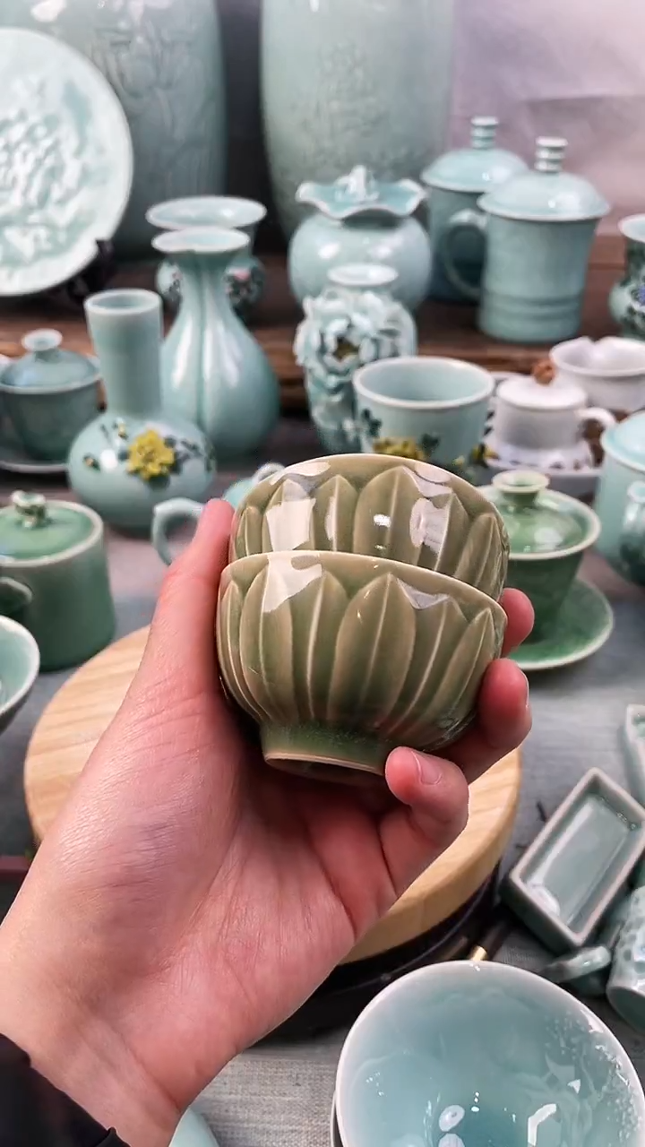 【闪购商品】2个 特价 微瑕 慧仙青瓷