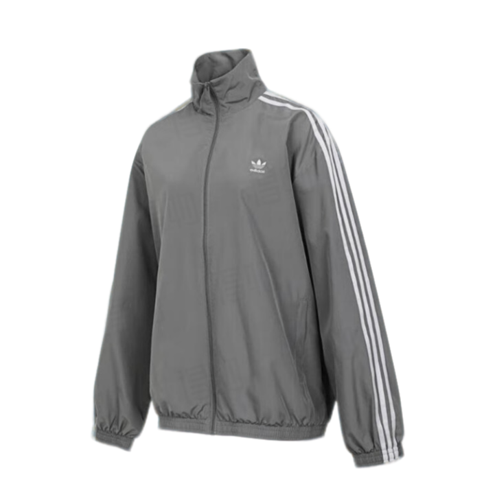 adidas阿迪达斯女子OVERSIZED TT梭织无帽流光风外套JD3394