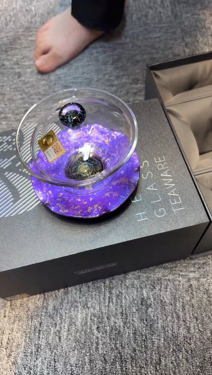 禾器-斑斓曜辰盖碗-星云紫