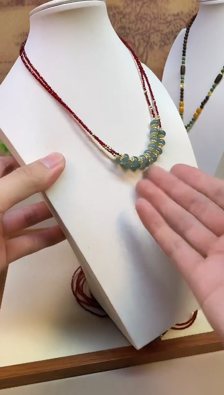 颈饰14K金镶嵌翡翠A67 