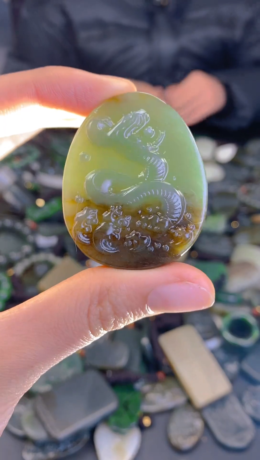 未镶嵌和田玉珠宝半成品1