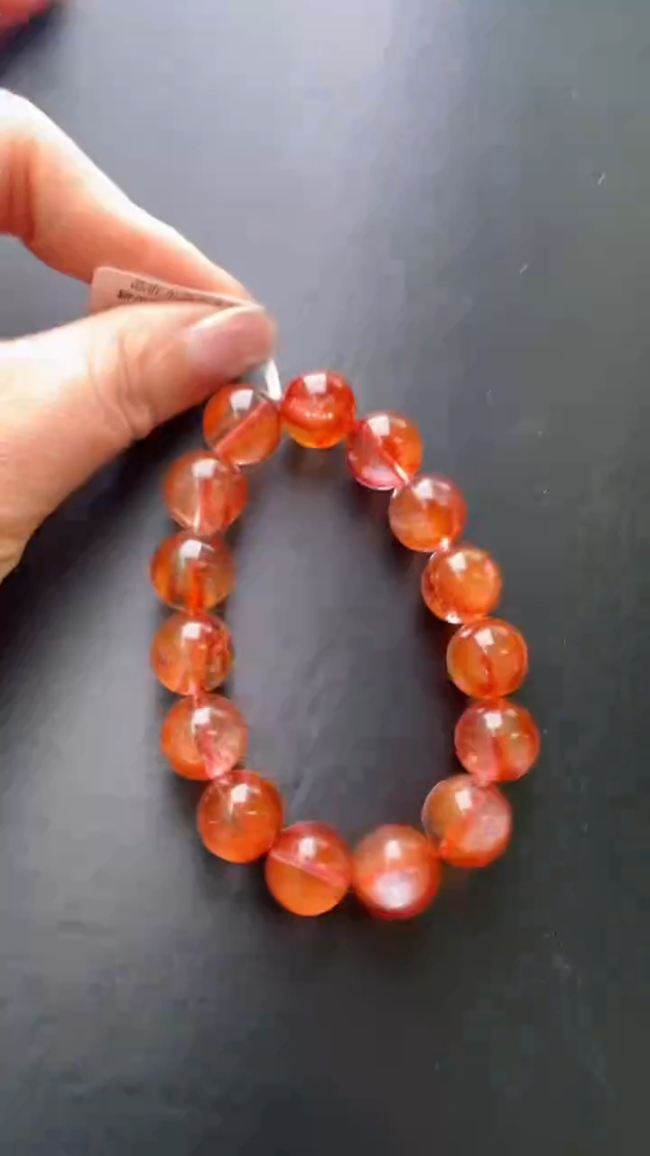 【闪购商品】水晶手串未镶嵌糖纸胶花手串15m+ X37957