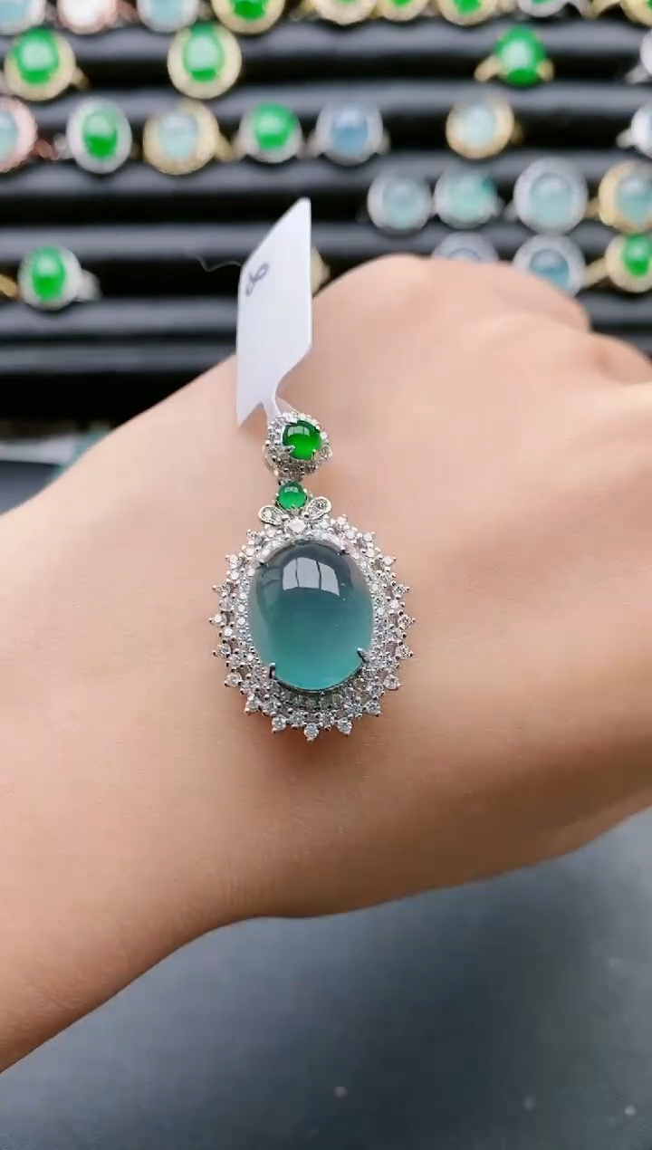 【闪购商品】翡翠戒指银S925镶嵌1111111