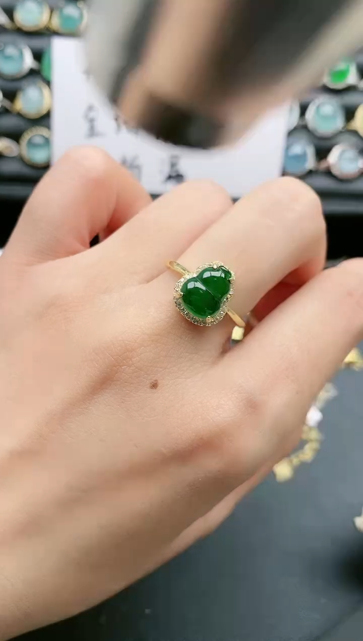 【闪购商品】翡翠戒指银S925镶嵌1111111