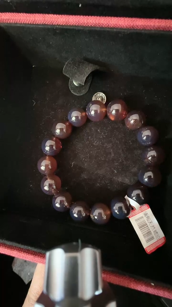 【闪购商品】琥珀手链未镶嵌规格13紫杉醇手串#53