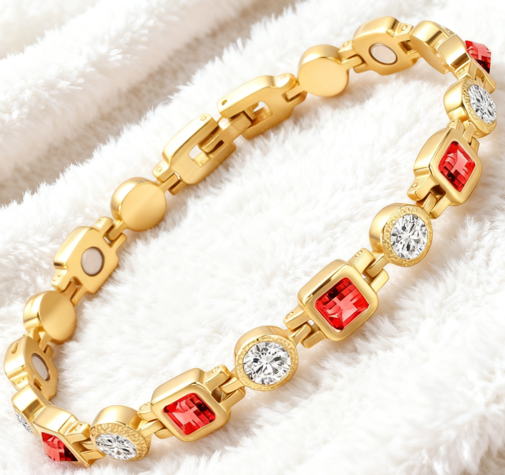 稀土永磁红宝手链