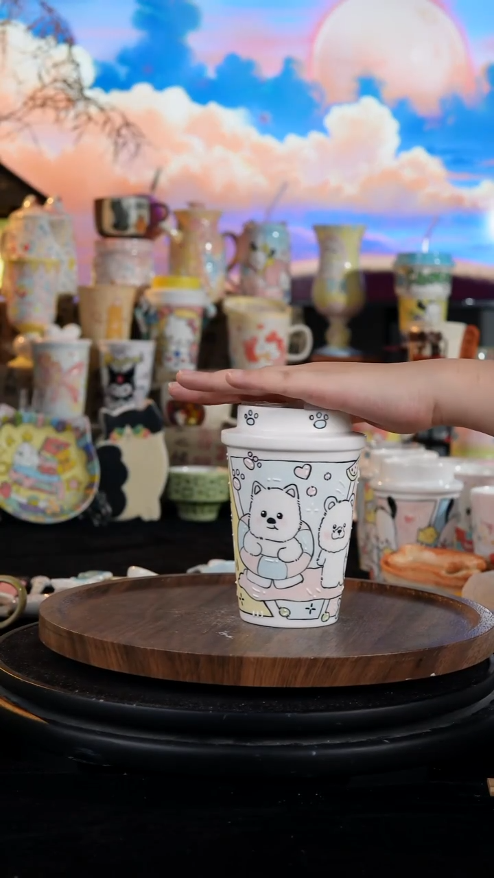 陶瓷便携款手工手绘景德镇陶瓷