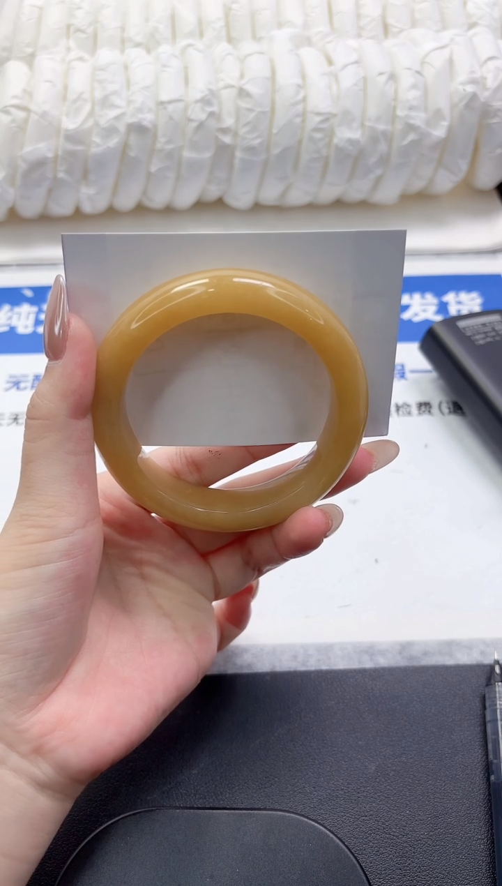 和田玉手镯未镶嵌9-57.4