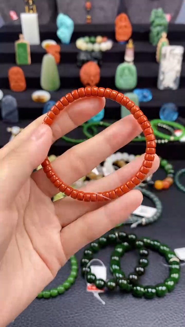 【闪购商品】玛瑙/玉髓-未镶嵌药片手串