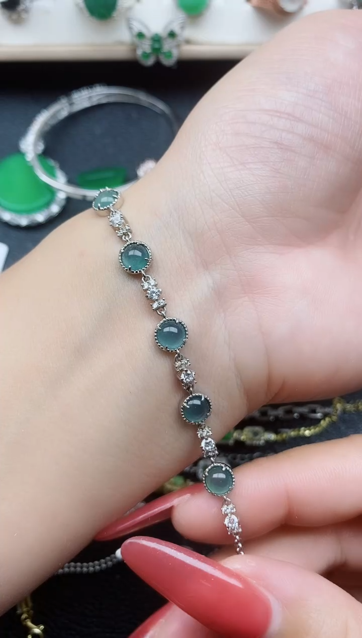 【闪购商品】翡翠戒指银S925镶嵌11111