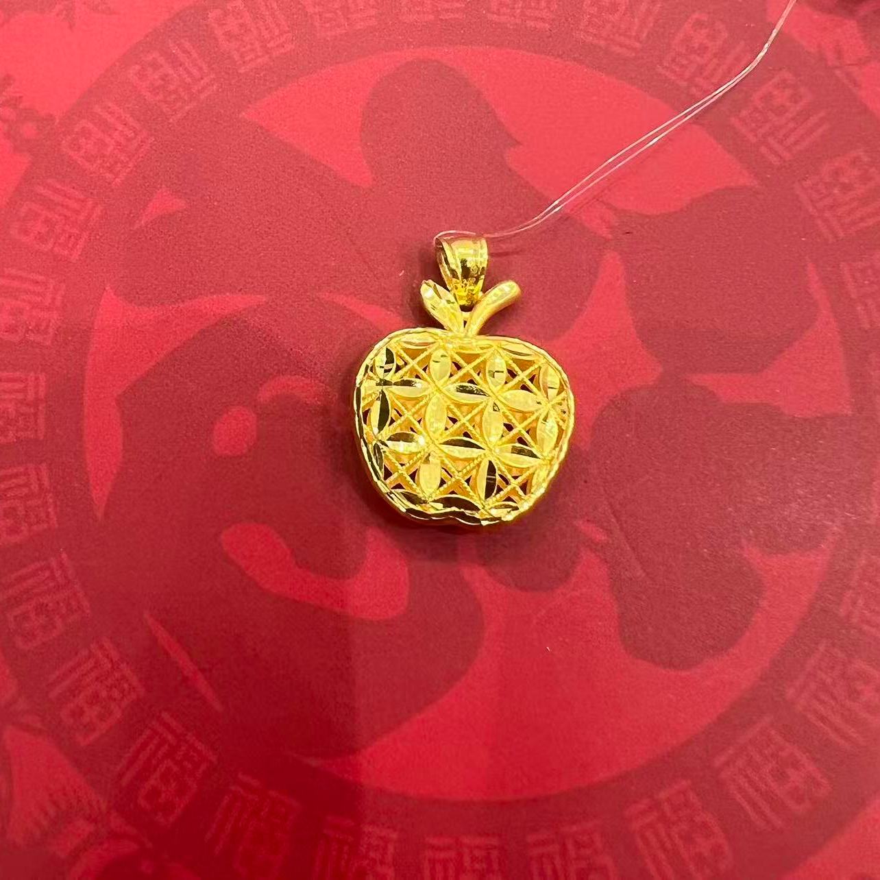 CBAI/菜百YJW足金项坠 苹果