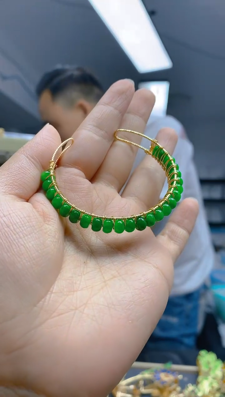 【闪购商品】翡翠耳饰合金0246翡翠手镯