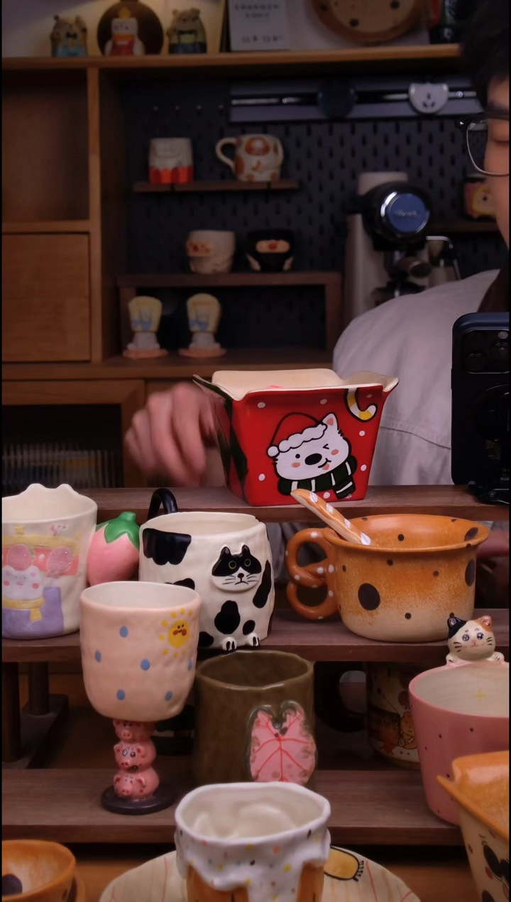 碗陶景德镇可爱设计师款陶瓷