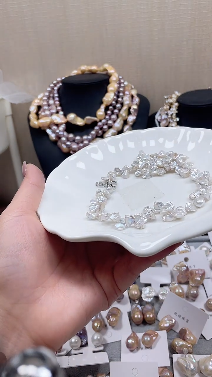 未镶嵌项链淡水珍珠【纯恬饰品】