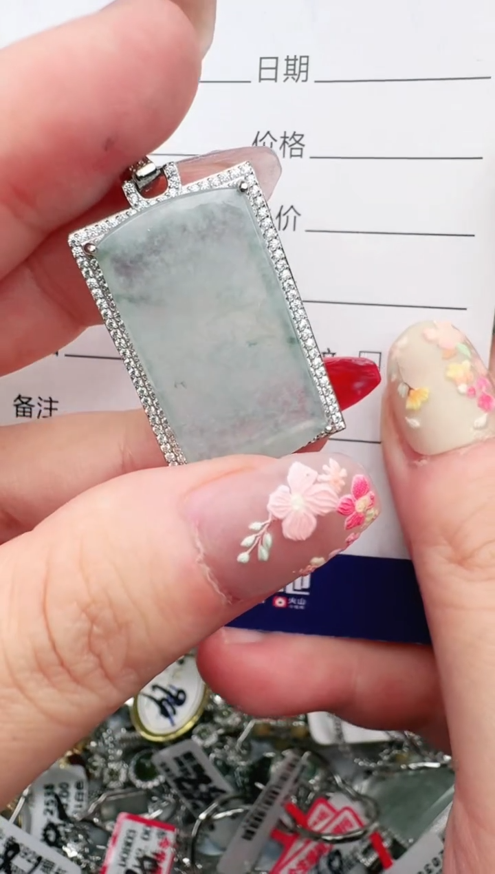 银S925镶嵌戒指翡翠1111