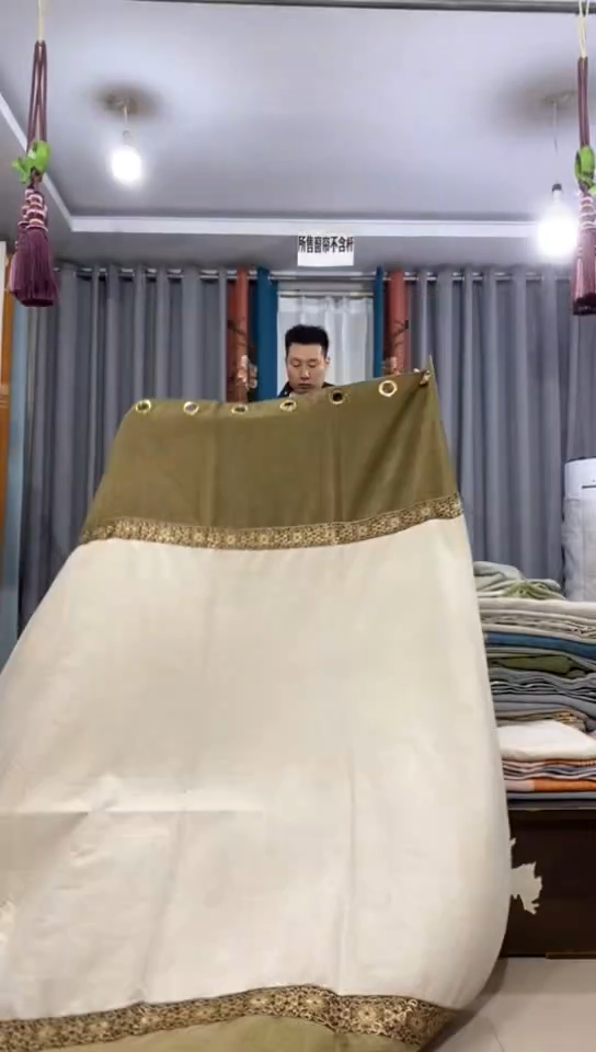 布 成品窗帘  3.8*3.1