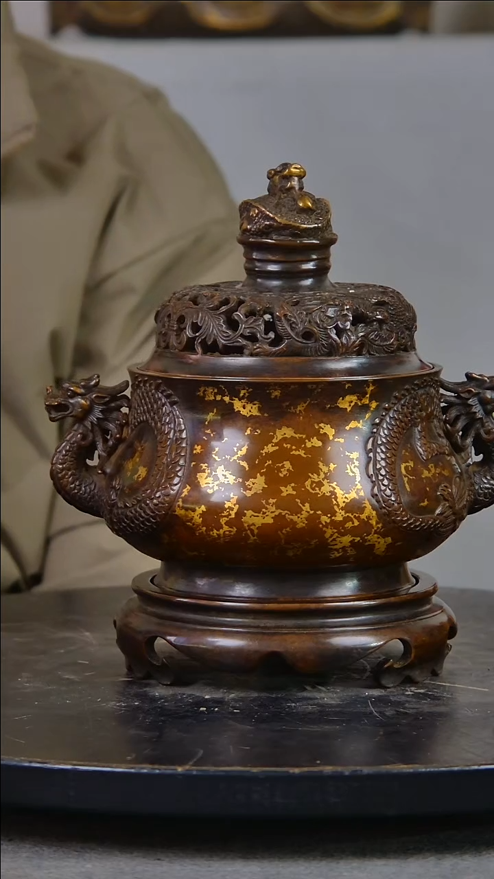 逆*?精美香炉放漏结缘43453