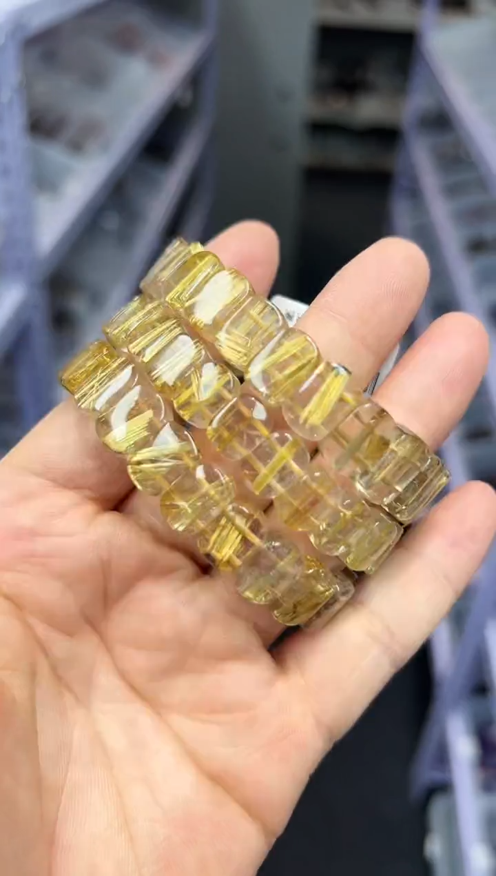 水晶手串未镶嵌钛晶手牌  多样性发一 JP50070