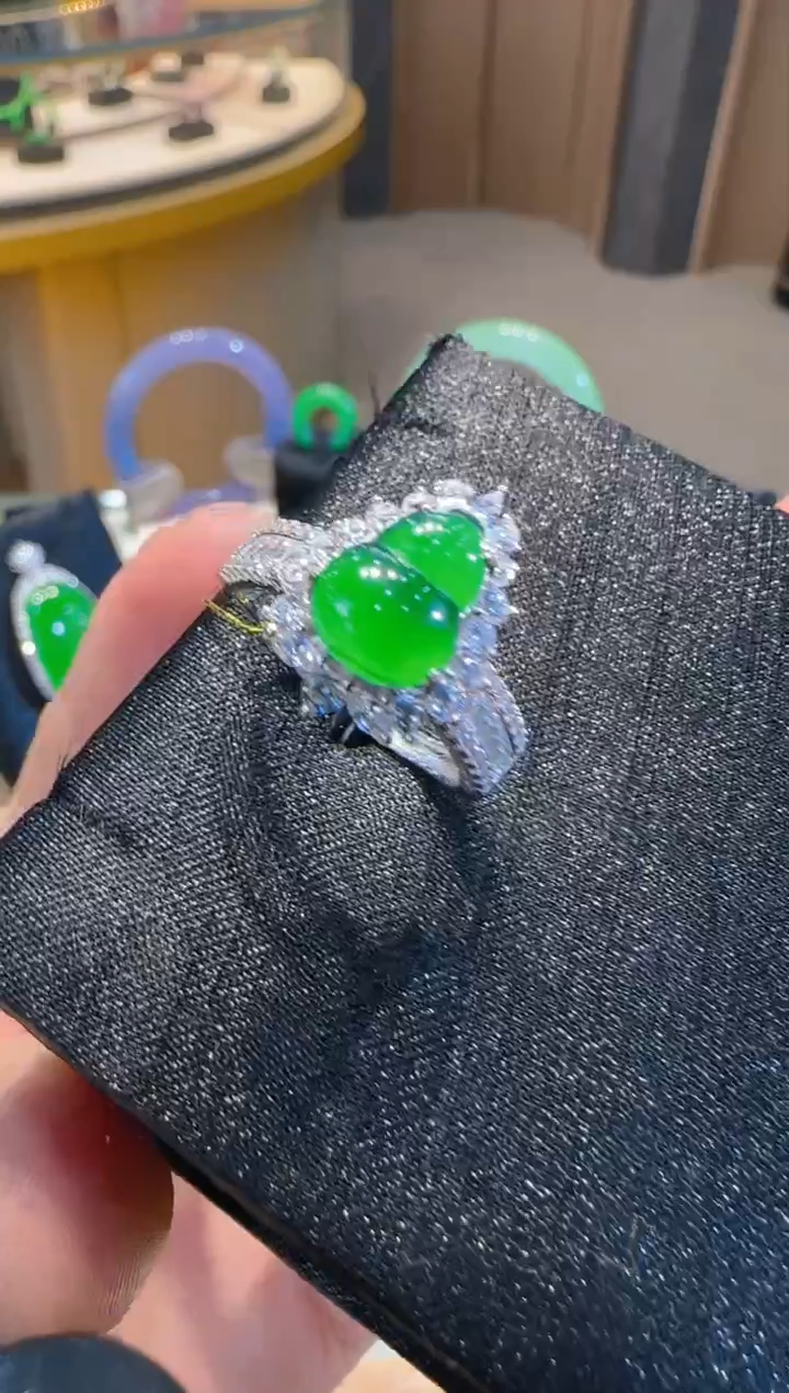 【闪购商品】翡翠戒指银S925镶嵌多样性发一件