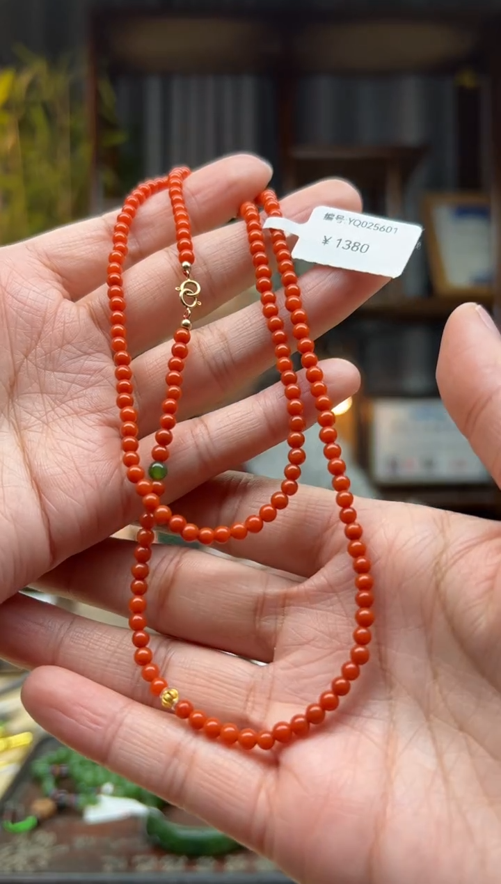 【闪购商品】南红玛瑙颈饰未镶嵌项链 卡4