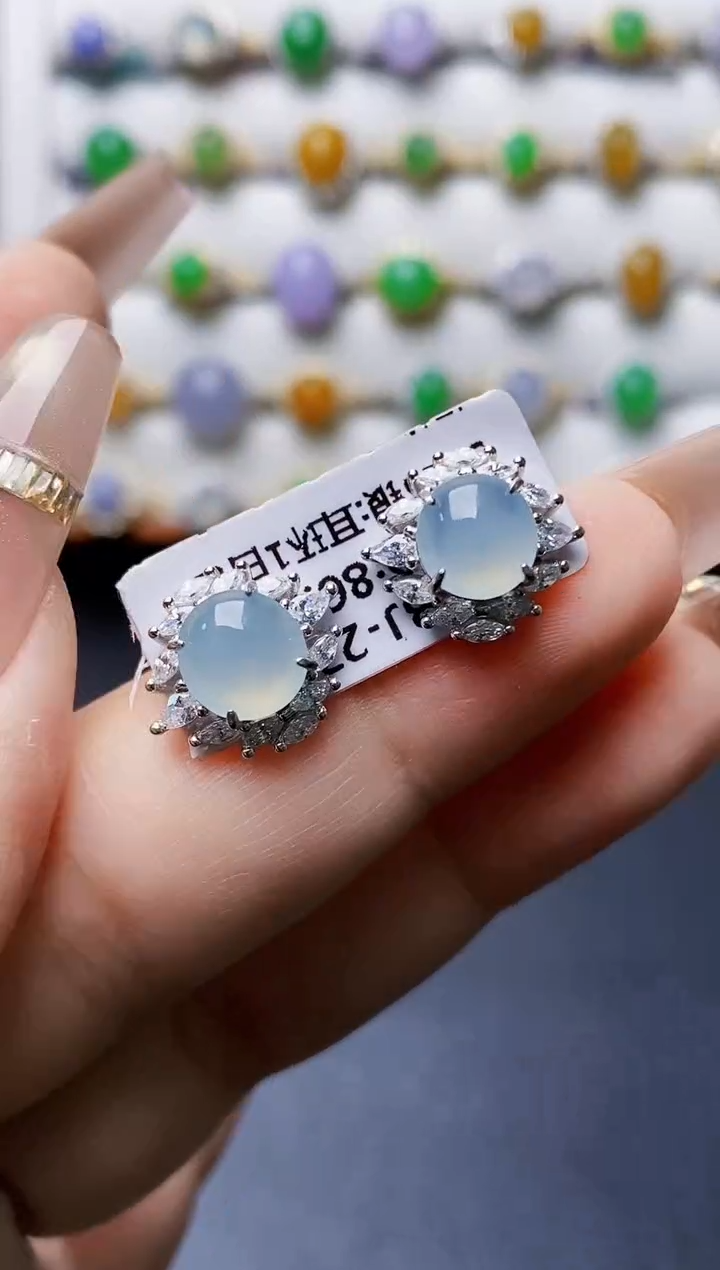 银S925镶嵌戒指翡翠1133