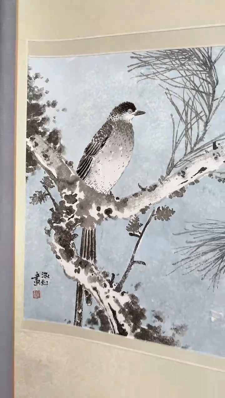 【闪购商品】绘画画王海红GH200979卷轴鸟