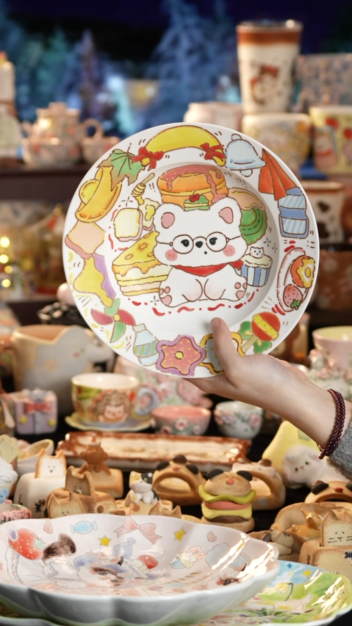 其他陶景德镇釉下彩手绘设计师款陶瓷