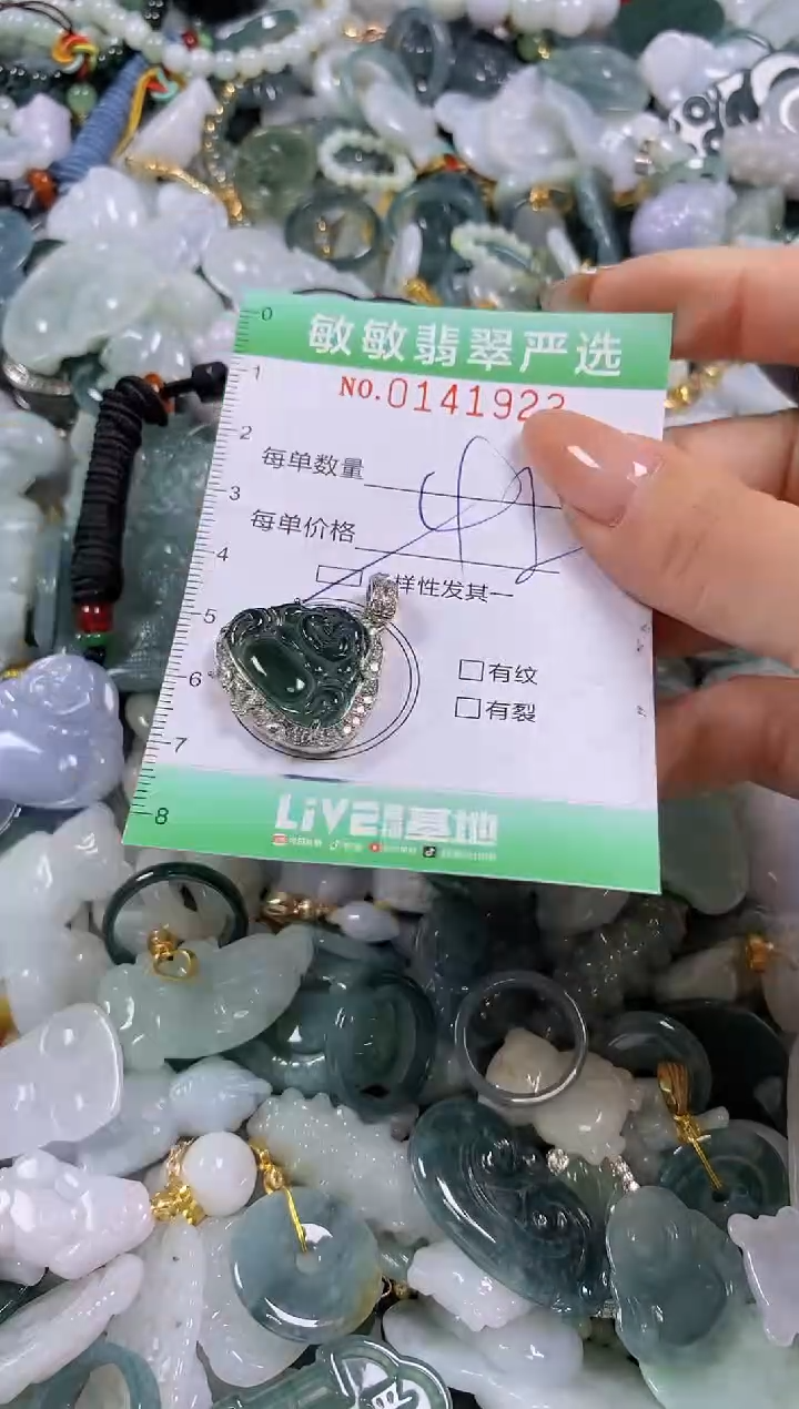 【闪购商品】翡翠未镶嵌颈饰闪购0141923多样性发其一