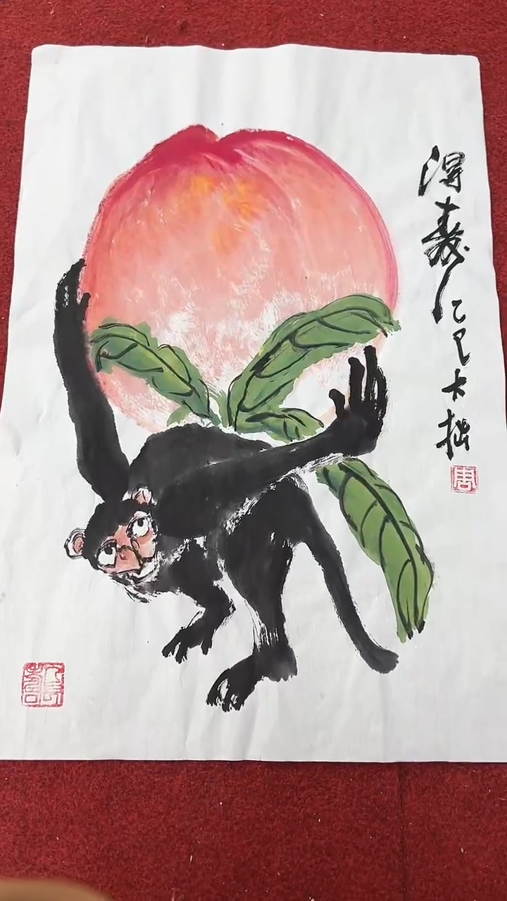 国画周大拙/国画/花鸟