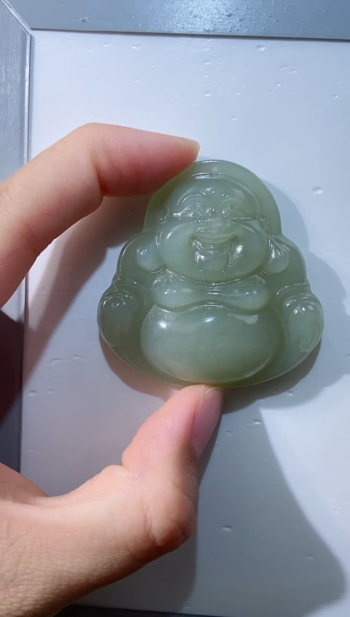【闪购商品】和田玉吊坠(赠链)未镶嵌和田玉佛公吊坠