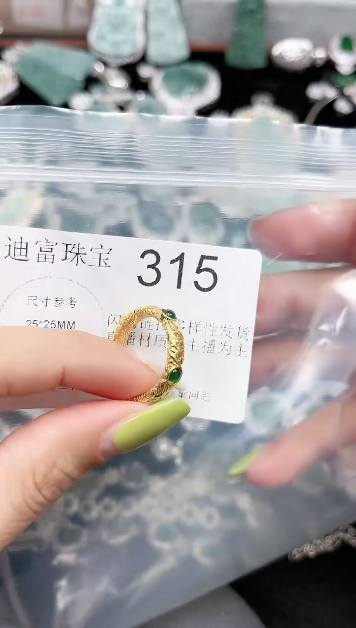 【闪购商品】翡翠颈饰未镶嵌赠皮绳315