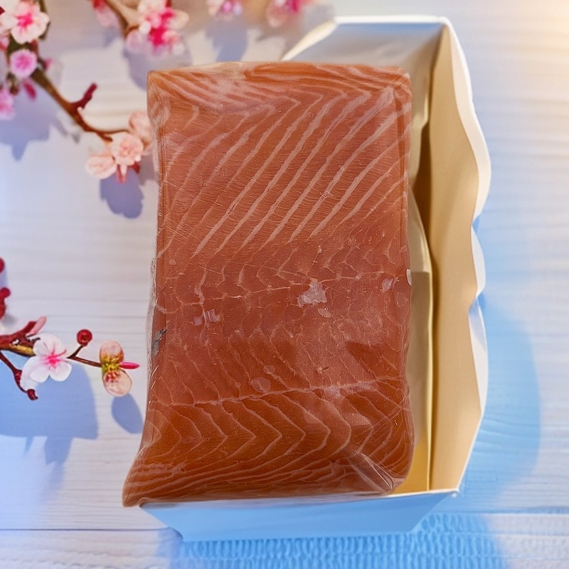 冰鲜进口三文鱼中段带鱼腩部位【海南包邮】