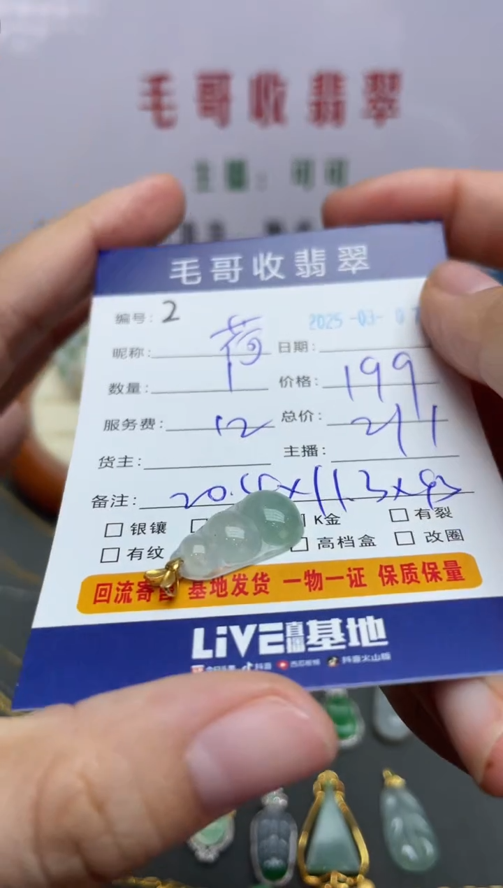 【闪购商品】翡翠颈饰18K金镶嵌翡翠
