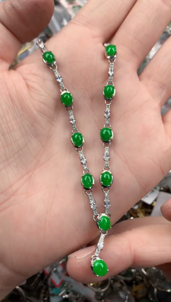 银S925镶嵌戒指翡翠13                5