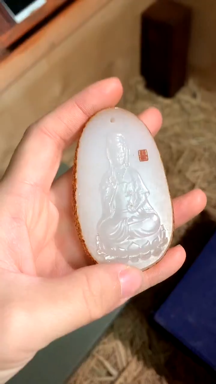 【闪购商品】和田玉（子料）吊坠(赠链)未镶嵌德诚精品专属摆件