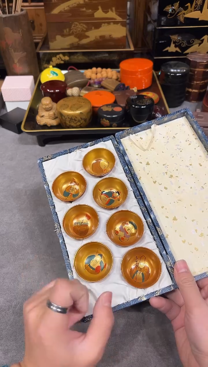 金杯七只 大漆漆器大漆漆器