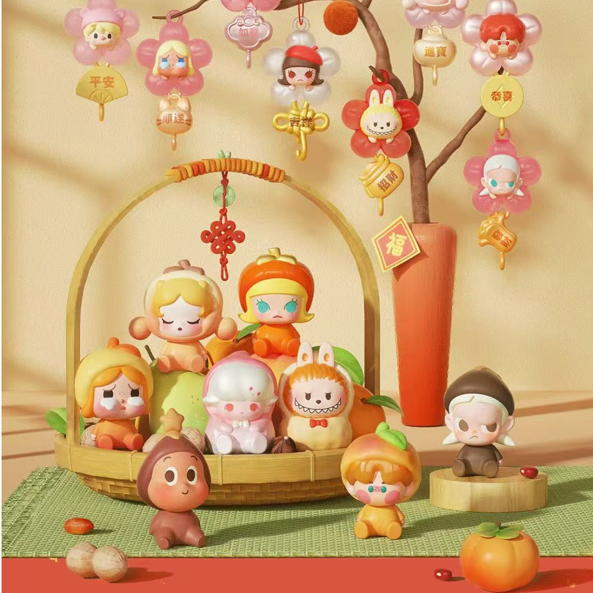 泡泡家新品新年系列萌粒摆件