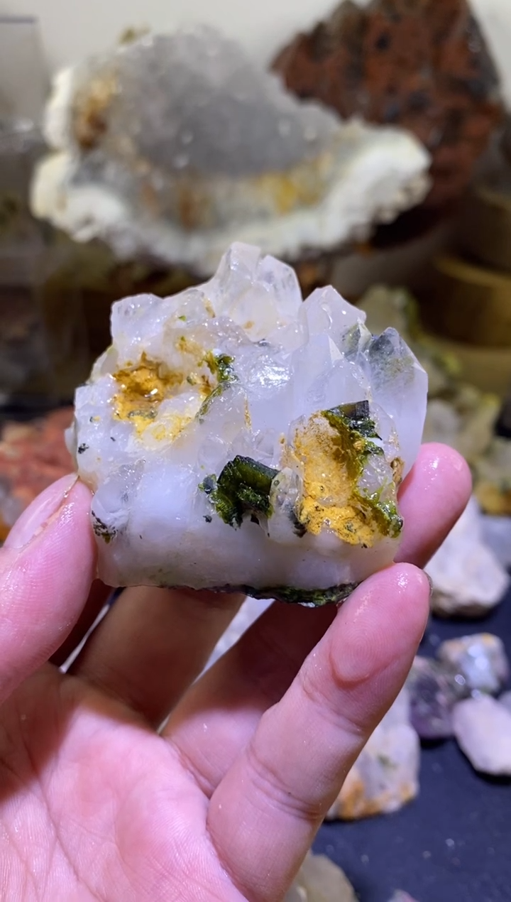未镶嵌珠宝半成品水晶98号96g四川美姑超七花园水晶